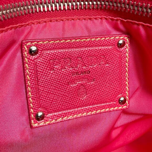 Prada Nylon Saffiano Logo Tote Bag - Picture 11 of 16